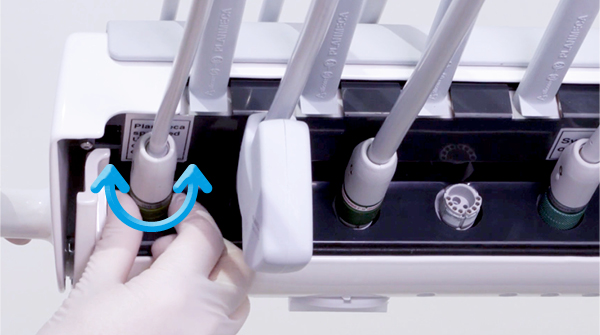 Remove idle instruments and hoses for  easier infection control